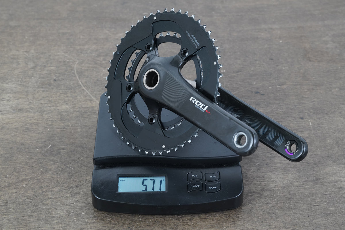 170mm 50/34T GXP SRAM Red 22 Carbon Crankset 571g