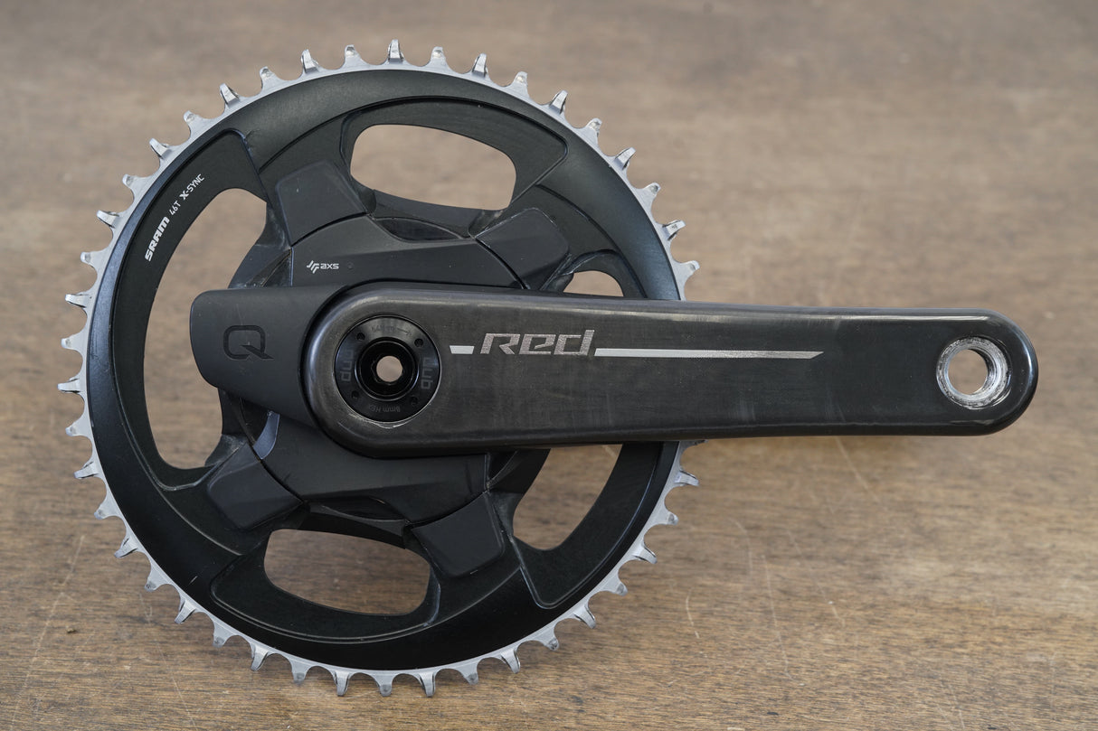 165mm 46T DUB SRAM Red AXS E1 Quarq 1x12 Speed Power Meter Crankset 592g