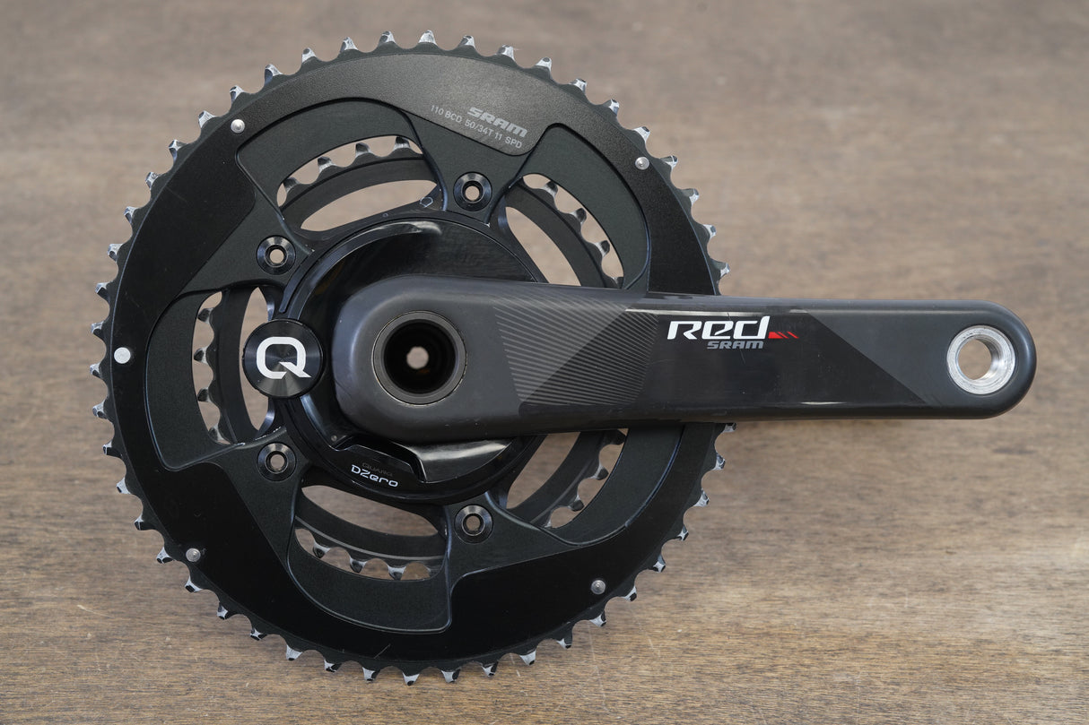 172.5mm 50/34T GXP SRAM Red 22 Quarq DZero Carbon Power Meter Crankset