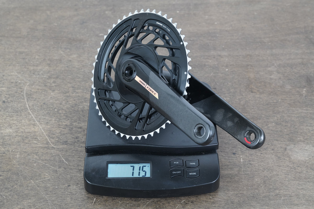 165mm 50/37T DUB SRAM Force AXS D2 12 Speed Road Crankset 715g