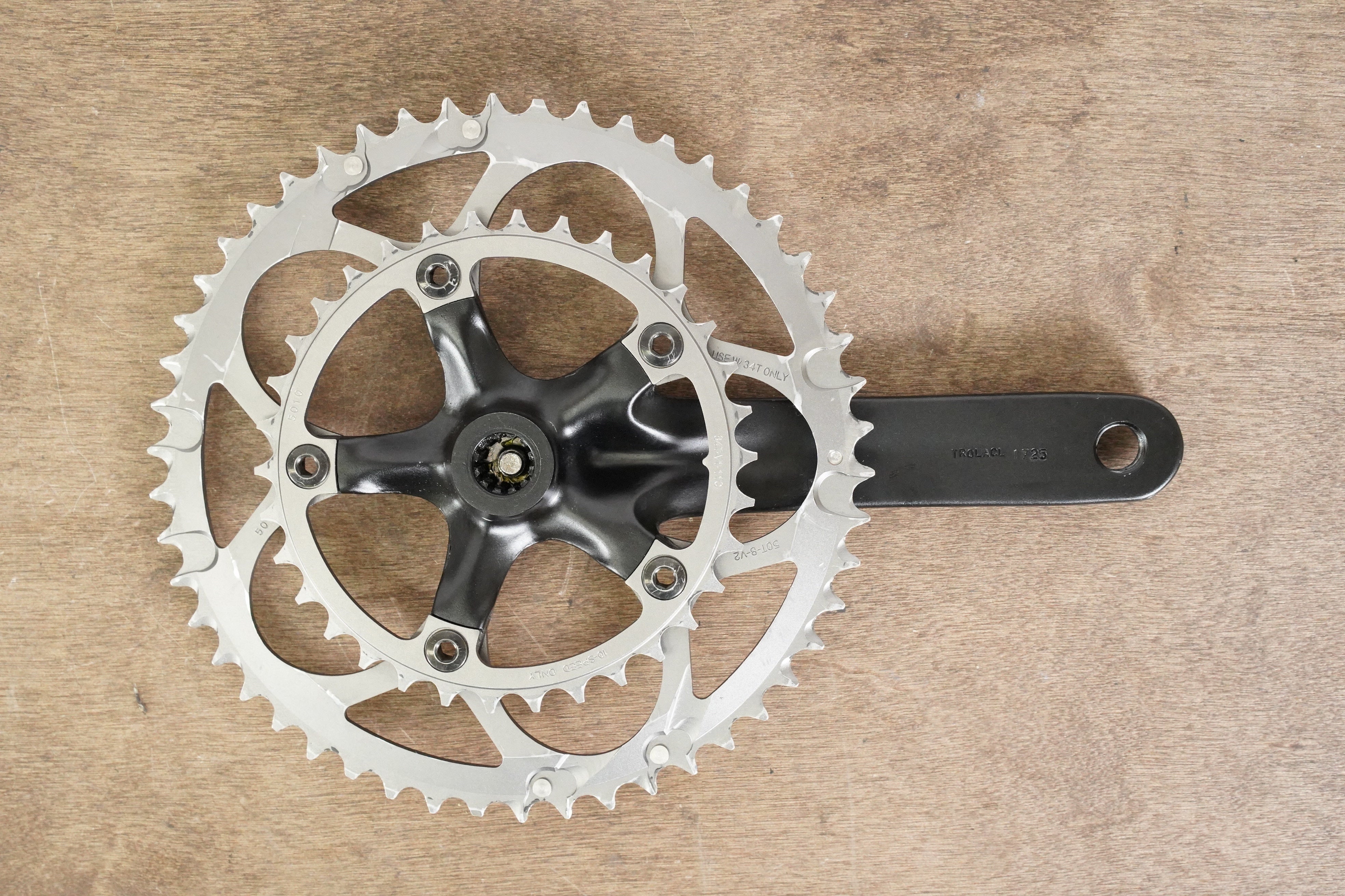 172.5mm 50 34T Power Spline SRAM S 150 2.2 Alloy Road Crankset Elevate Cycling