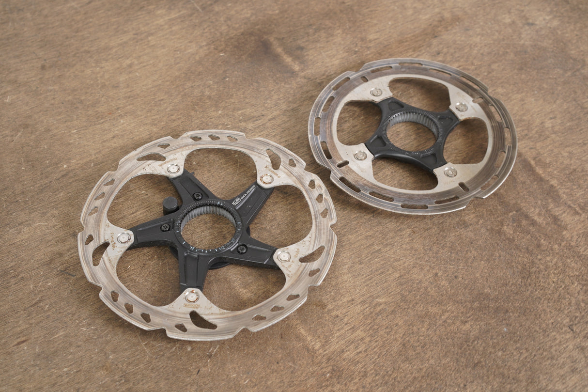 (2) 140/160mm Shimano SM-RT500/RT-EM800 Center Lock Disc Brake Rotors