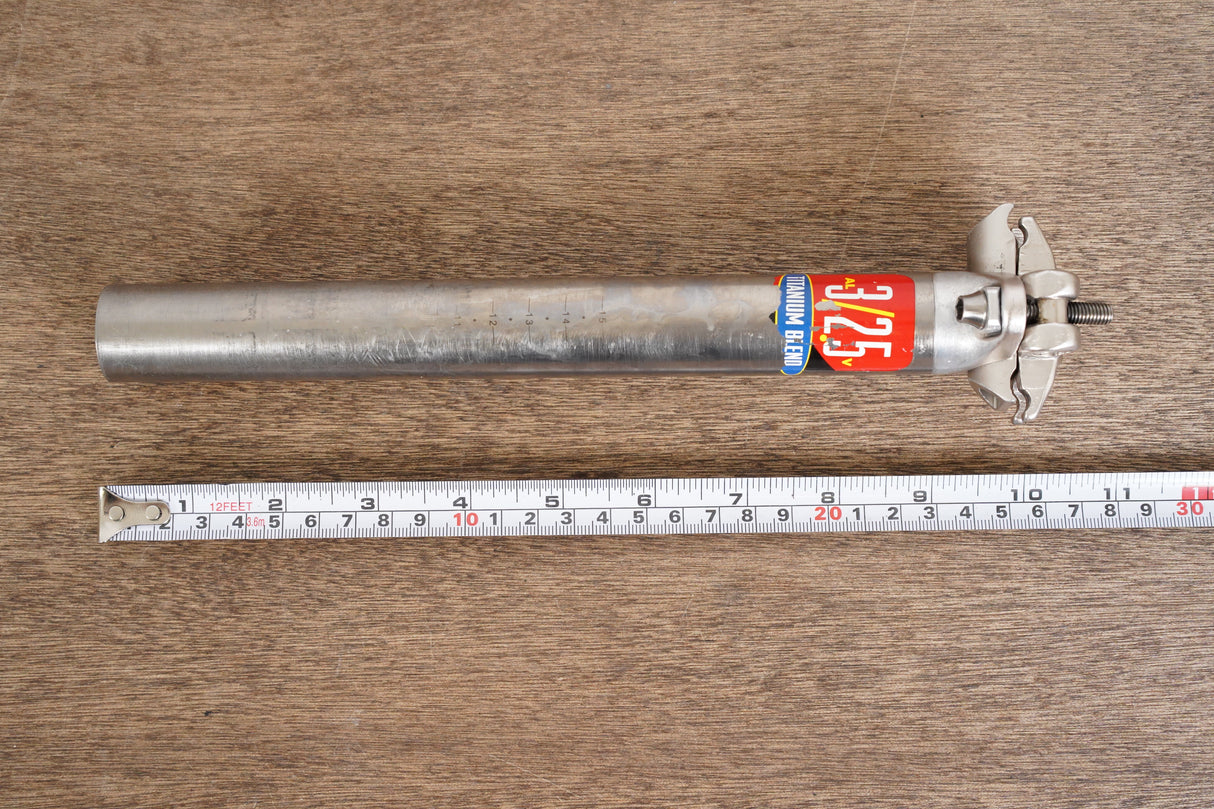 27.2mm Titanium 0 Setback Road Seatpost 196g