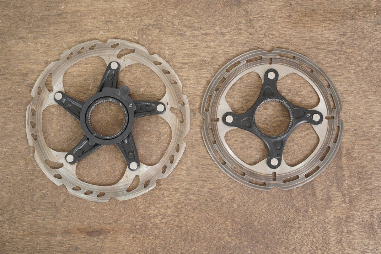 (2) 140/160mm Shimano SM-RT500/RT-EM800 Center Lock Disc Brake Rotors