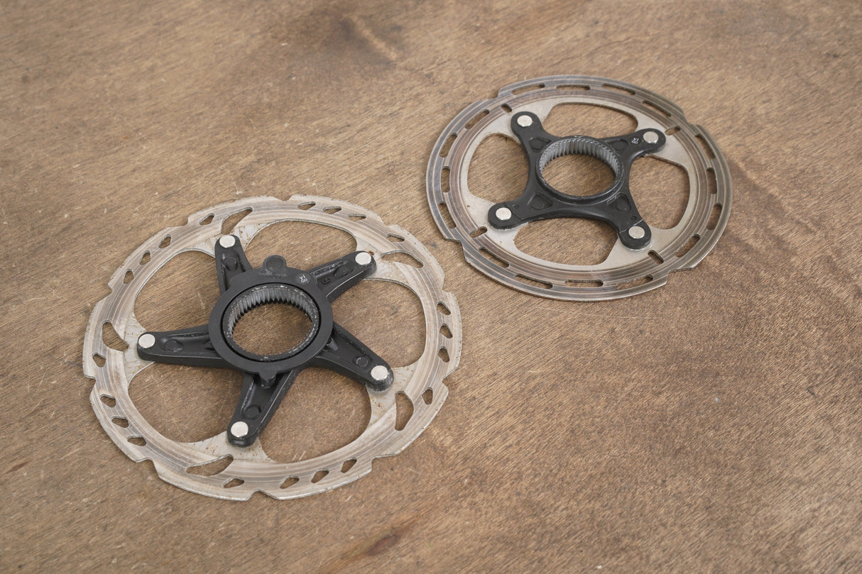 (2) 140/160mm Shimano SM-RT500/RT-EM800 Center Lock Disc Brake Rotors