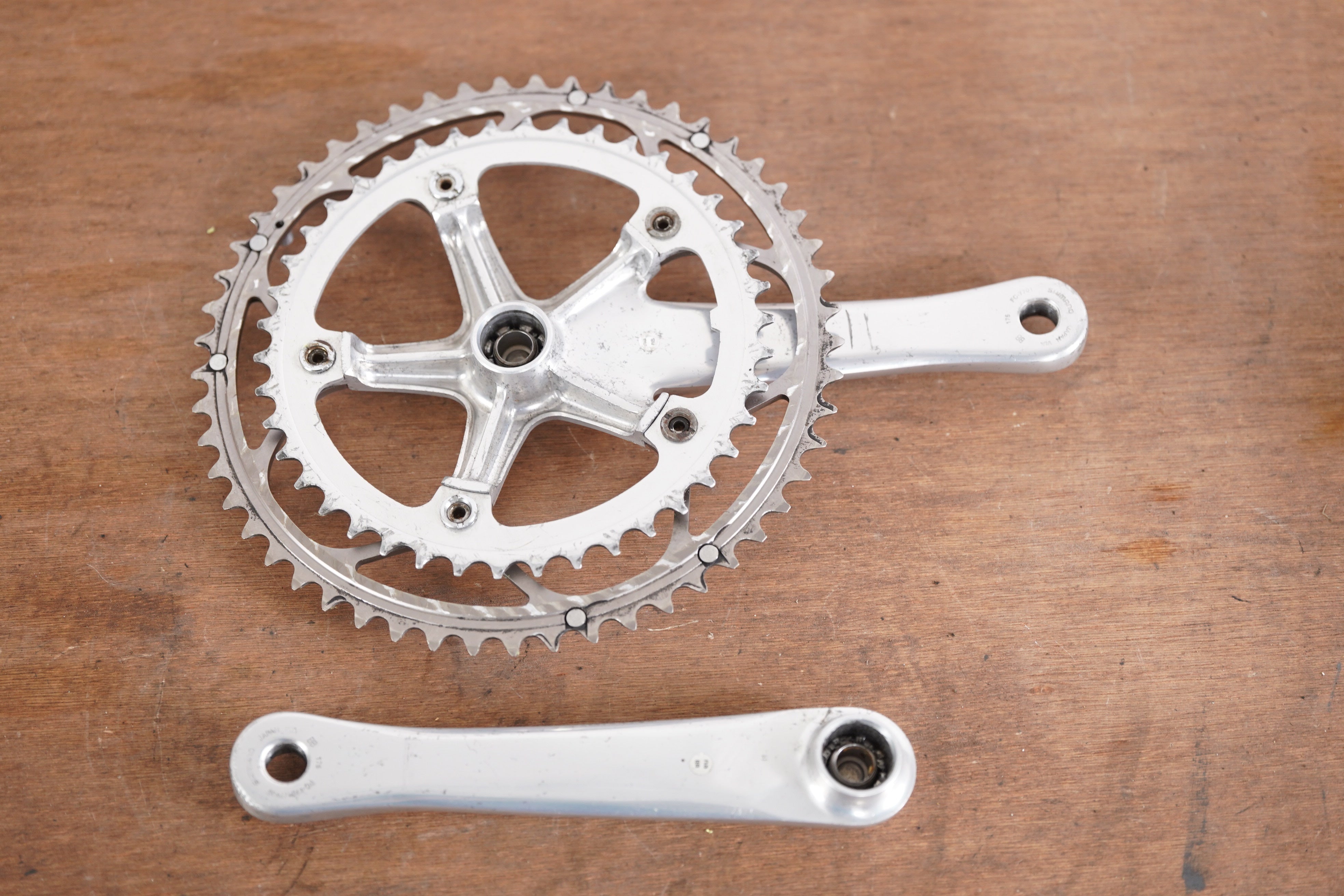 175mm 53/42T Shimano Dura-Ace FC-7700 9 Speed Crankset – Elevate Cycling