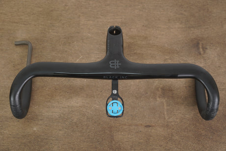 42cm 100mm -6 Degree Black Inc. Carbon Barstem Handlebar + Mount 1 1/8"