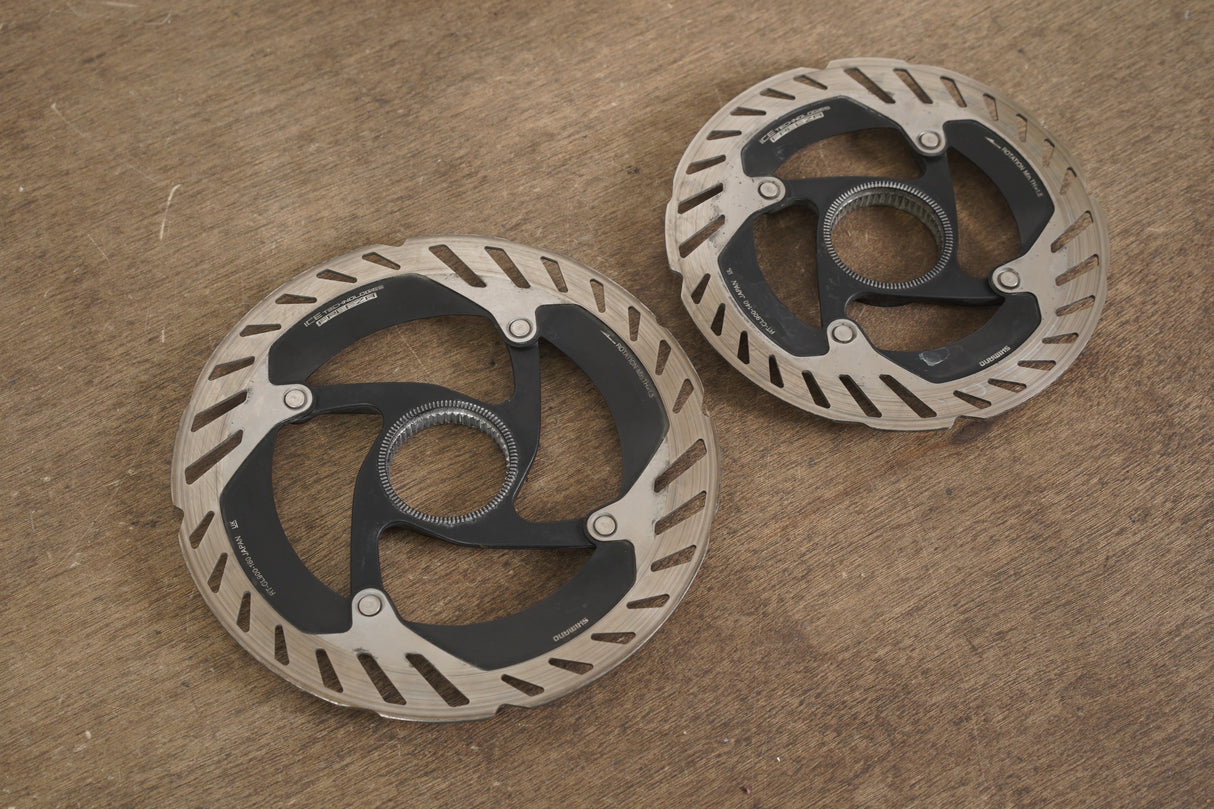 (2) 160mm/140mm Shimano Dura-Ace RT-CL900 Center Lock Disc Brake Rotors CL 900