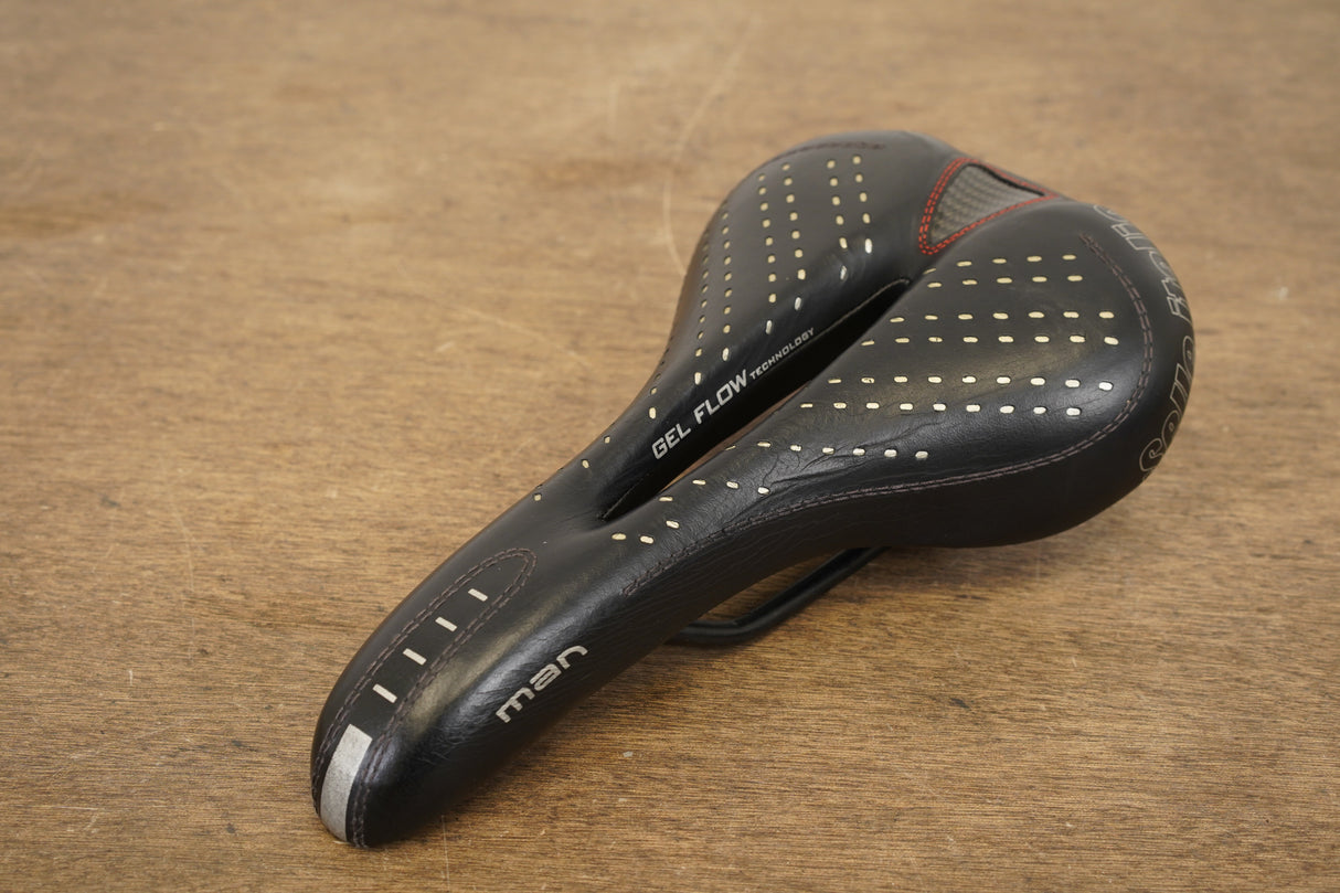 150mm Selle Italia Sport Gel Flow Manganese Rail Road Saddle 284g