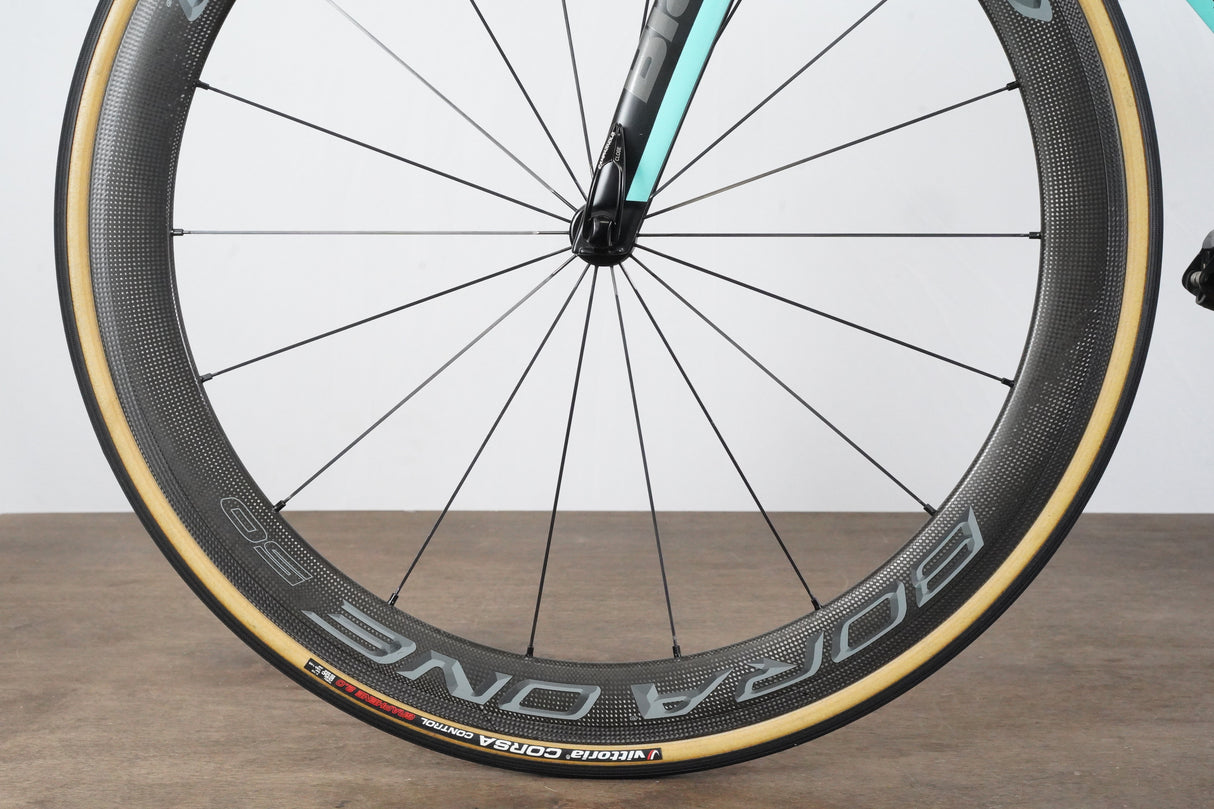 50cm Bianchi Oltre XR4 Campagnolo Record EPS 11 Speed Rim Brake Carbon Road Bike