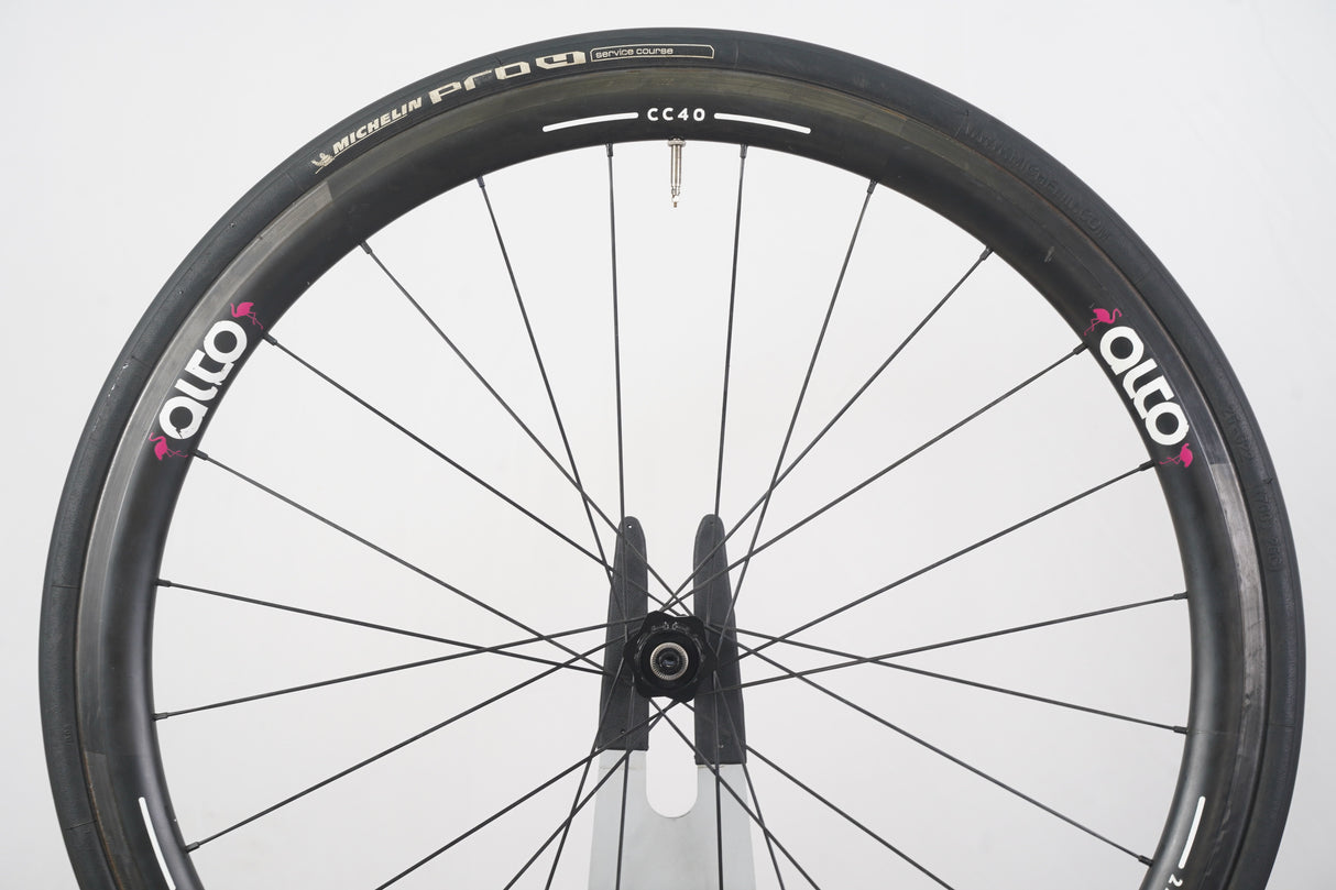 Alto Cycling CC40 DT Swiss 240s Carbon Clincher Rim Brake Wheelset 11 Speed