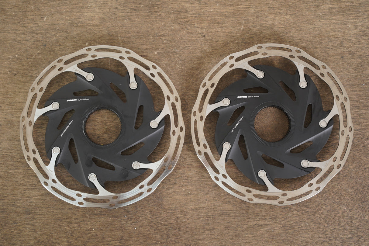 (2) 160mm SRAM Centerline CLX Center Lock Disc Brake Rotors