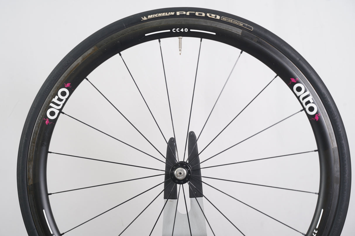 Alto Cycling CC40 DT Swiss 240s Carbon Clincher Rim Brake Wheelset 11 Speed