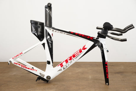 S (Small) Trek Speed Concept SL6 Carbon TT Triathlon Frameset + Cockpit