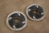 (2) 160mm Shimano Dura-Ace SM-RT900-S Center Lock Disc Brake Rotors