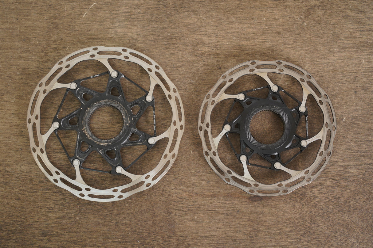 (2) 160mm/140mm SRAM CenterLine CLX Center Lock Disc Brake Rotors