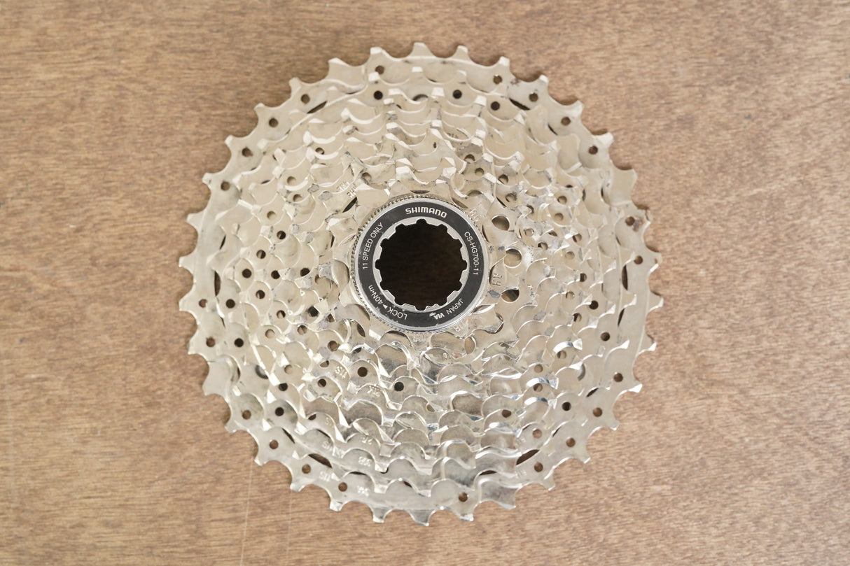 11-34T Shimano CS-HG700-11 11 Speed Road Cassette 357gg