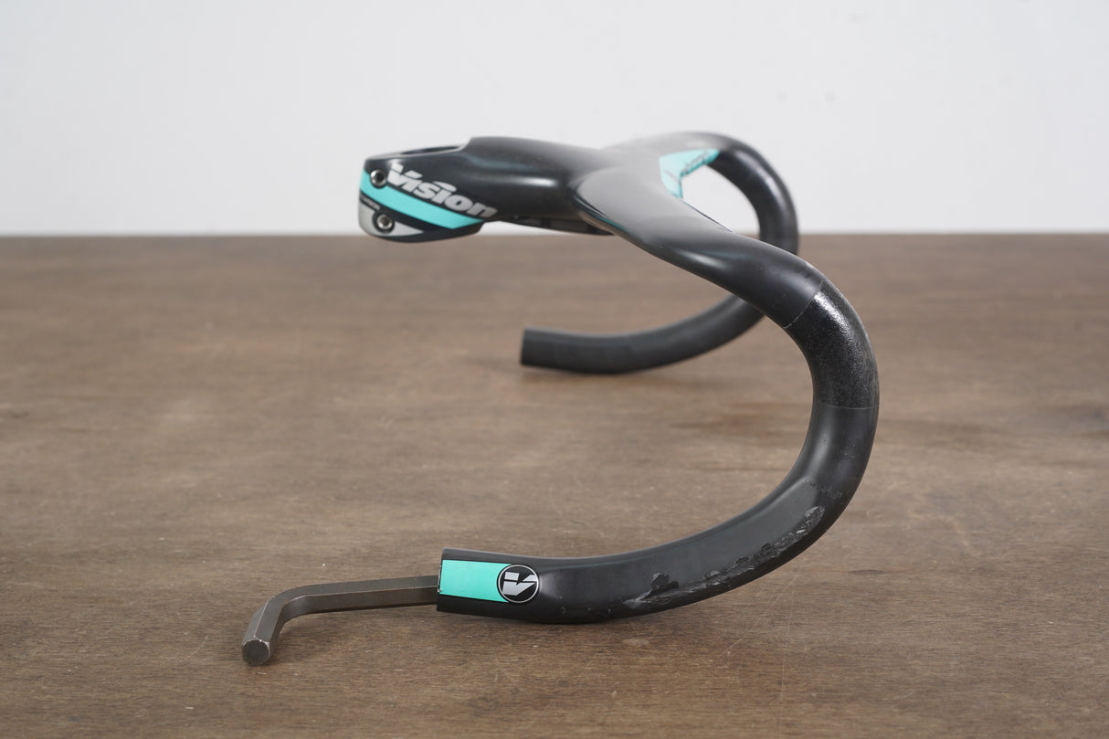 40cm Vision Metron 5D 100mm -6 Degree Integrated Carbon Barstem Handlebar