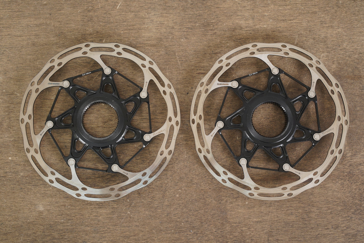 (2) 160mm SRAM CenterLine CLX Center Lock Disc Brake Rotors