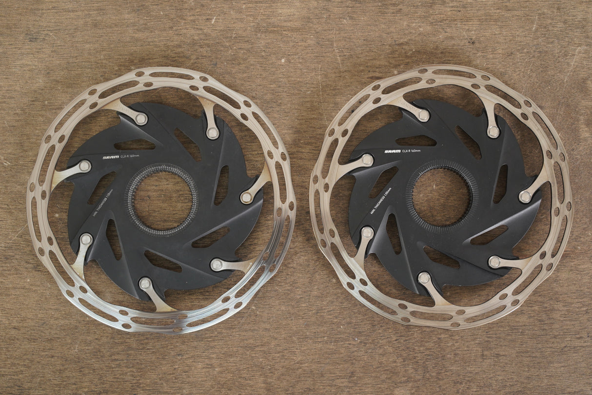 (2) 160mm SRAM Centerline CLX Center Lock Disc Brake Rotors