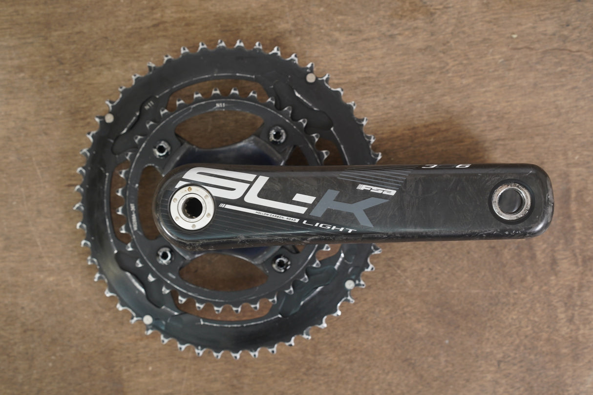 172.5mm 52/36T BB386 FSA SL-K Light Carbon Road Crankset SLK
