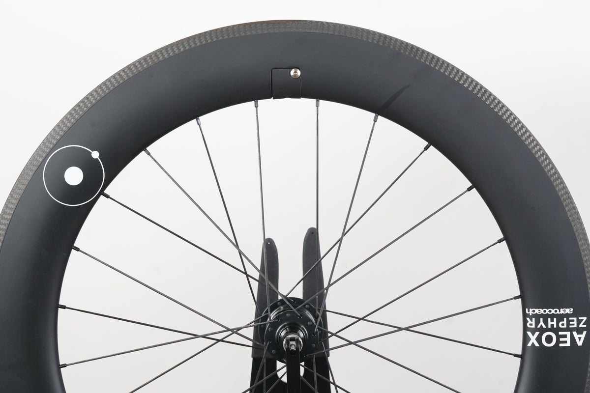 AeroCoach AEOX Zephyr Carbon Tubeless Clincher Rim Brake Wheelset XDR 12 Speed