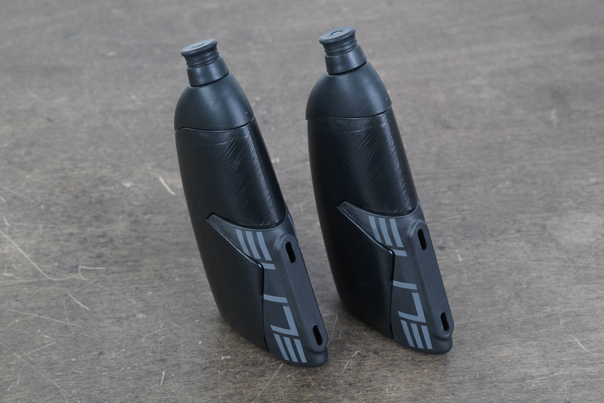 (2) Elite Kit Crono X Carbon Water Bottle Cage + Bottles 183g