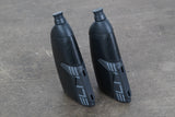 (2) Elite Kit Crono X Carbon Water Bottle Cage + Bottles 183g