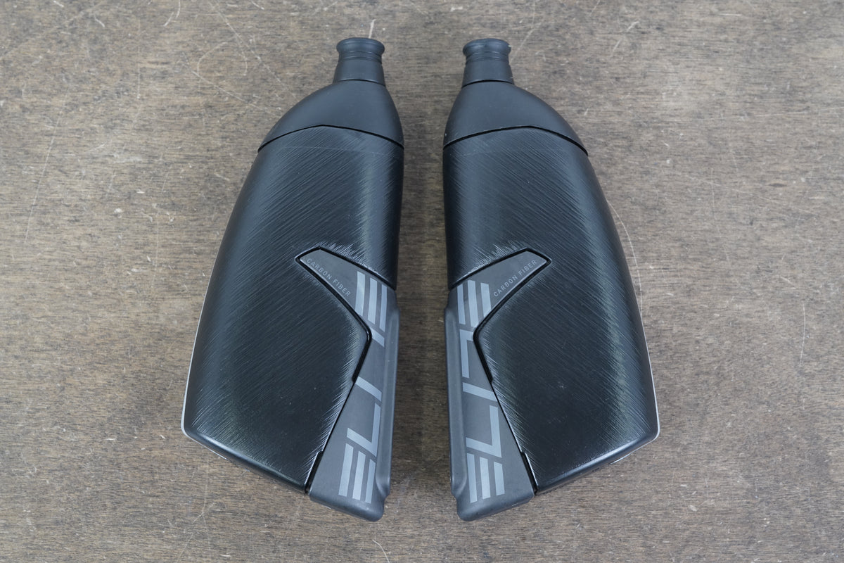 (2) Elite Kit Crono X Carbon Water Bottle Cage + Bottles 183g