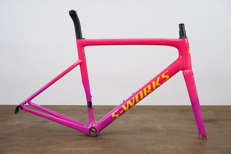 56cm Specialized S-WORKS Tarmac SL6 Acid Pink Carbon Rim Brake Road Frameset