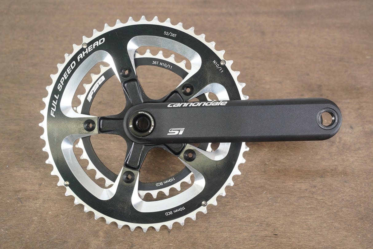 175mm 52/36T BB30 Cannondale Si Hollowgram Road Crankset