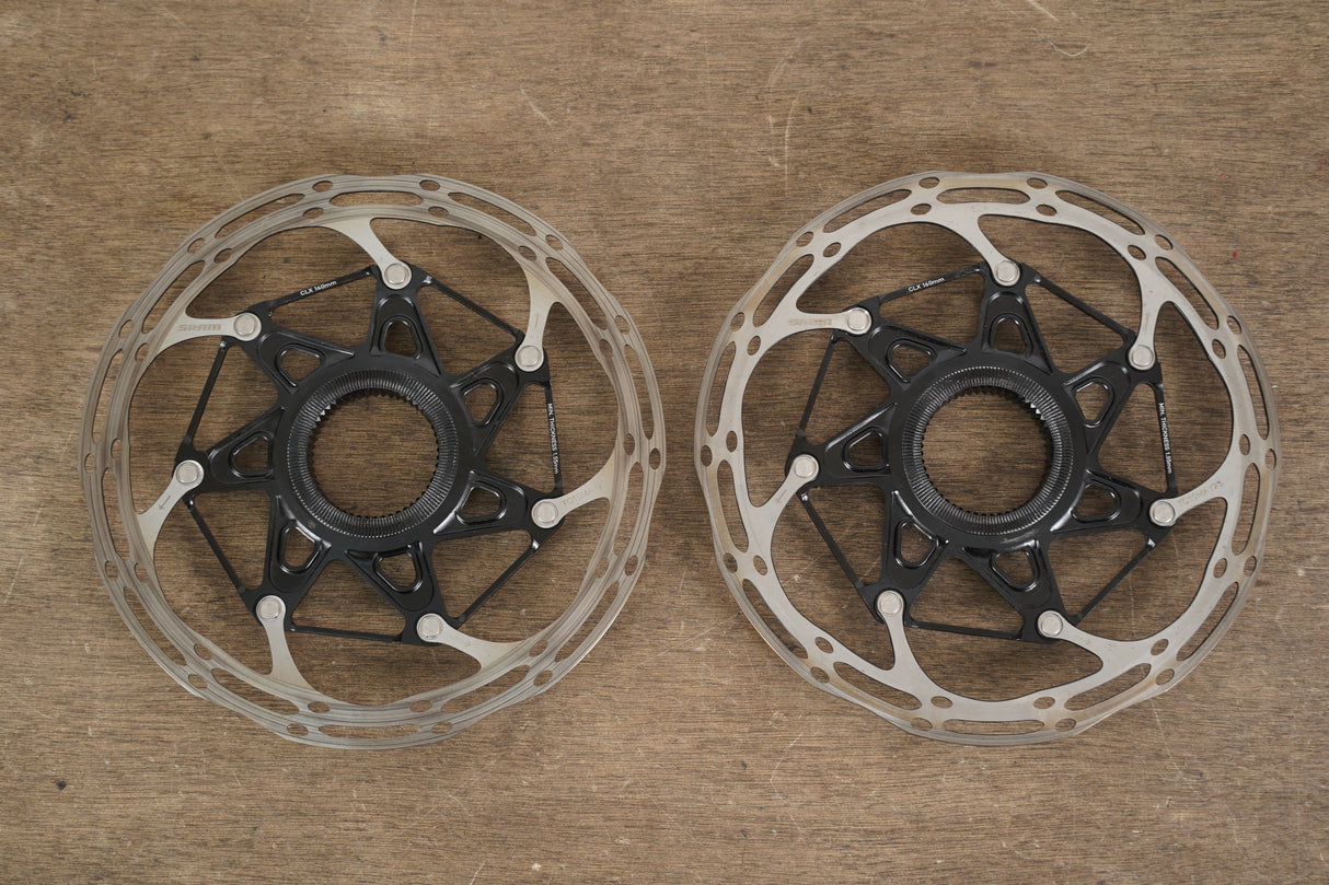 (2) 160mm SRAM Centerline CLX Center Lock Disc Brake Rotors