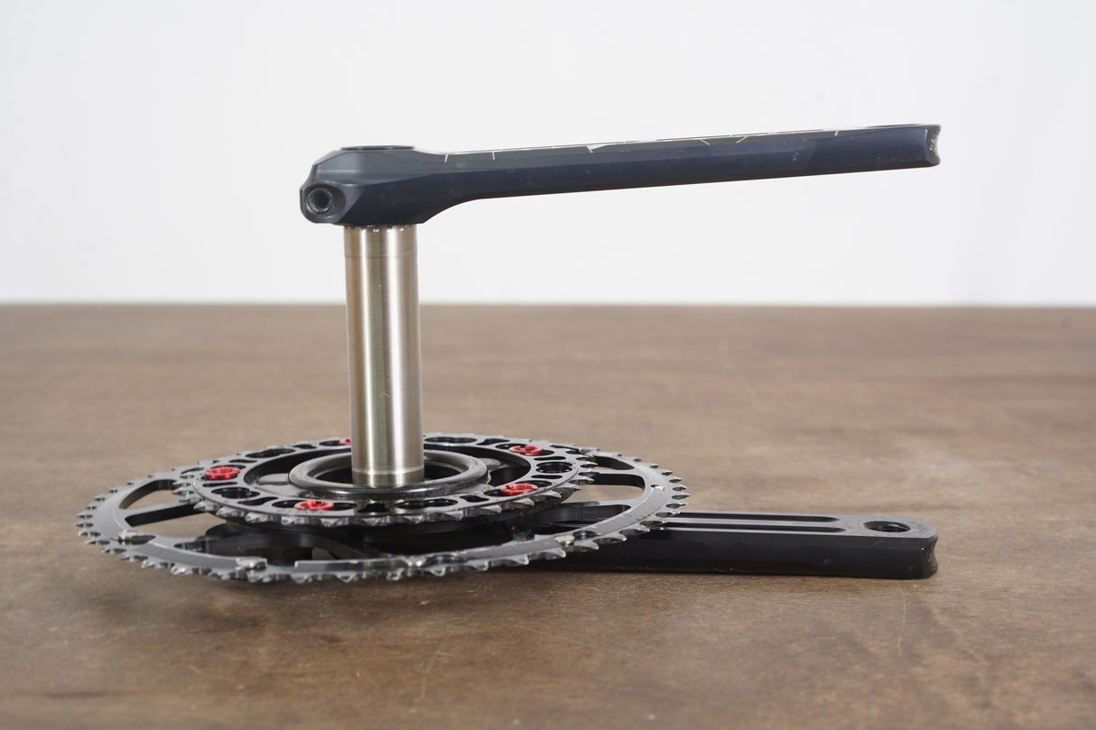 165mm 50/34T 24mm Rotor 3D Quarq Cinqo Saturn Q-Rings Power Meter Crankset 3D