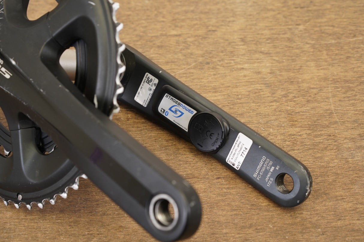172.5mm 50/34T Shimano 105 FC-5800/FC-5700 Stages Power Meter Crankset