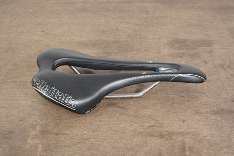 143mm Selle Italia SLR Superflow Titanium 316 Rail Road Saddle 190g