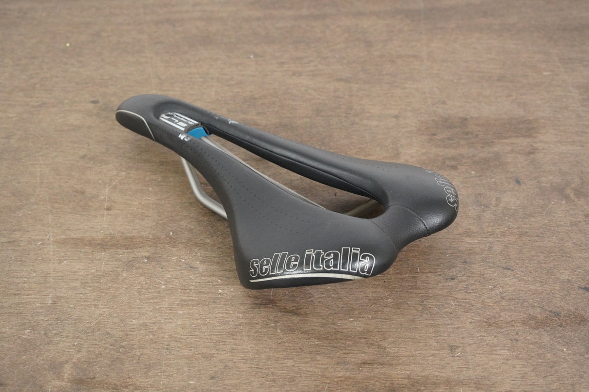 143mm Selle Italia SLR Superflow Titanium 316 Rail Road Saddle 190g