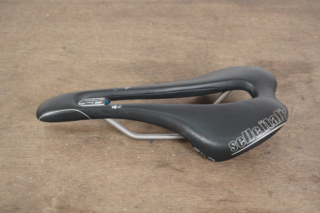 143mm Selle Italia SLR Superflow Titanium 316 Rail Road Saddle 190g