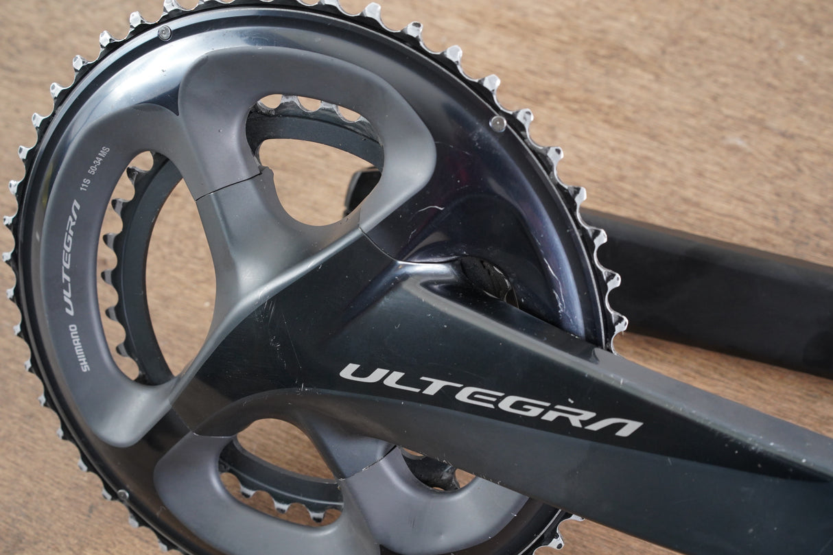 175mm 50/34T Shimano Ultegra FC-R8000 11 Speed Road Crankset 8000