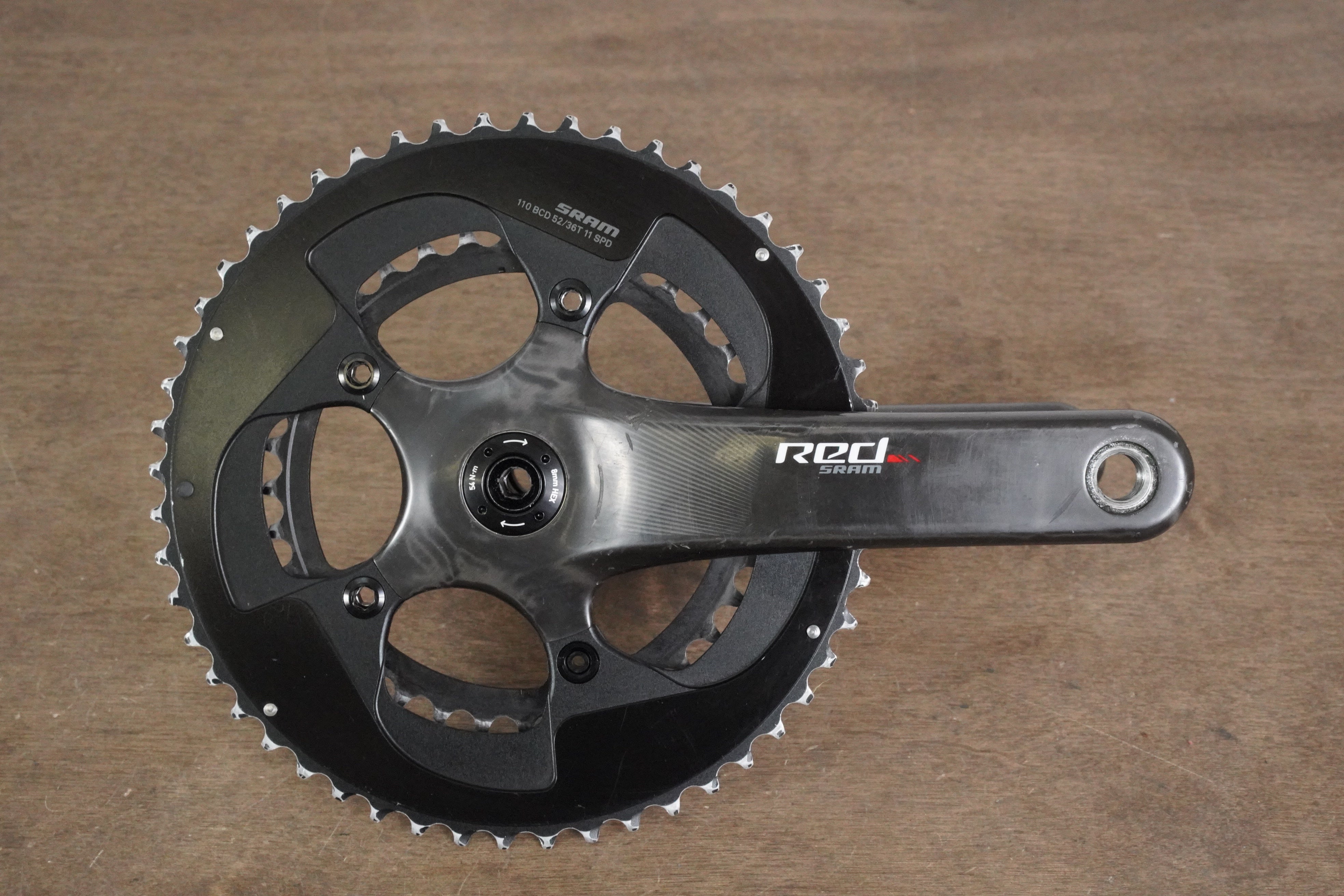 170mm 52/36T BB30 SRAM Red 22 Carbon Crankset – Elevate Cycling