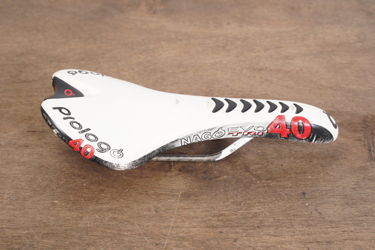 132mm Prologo Nago Evo Tri 40 TiroX Rail Triathlon Saddle 246g