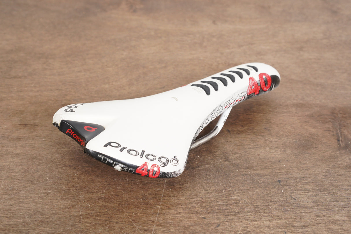 132mm Prologo Nago Evo Tri 40 TiroX Rail Triathlon Saddle 246g