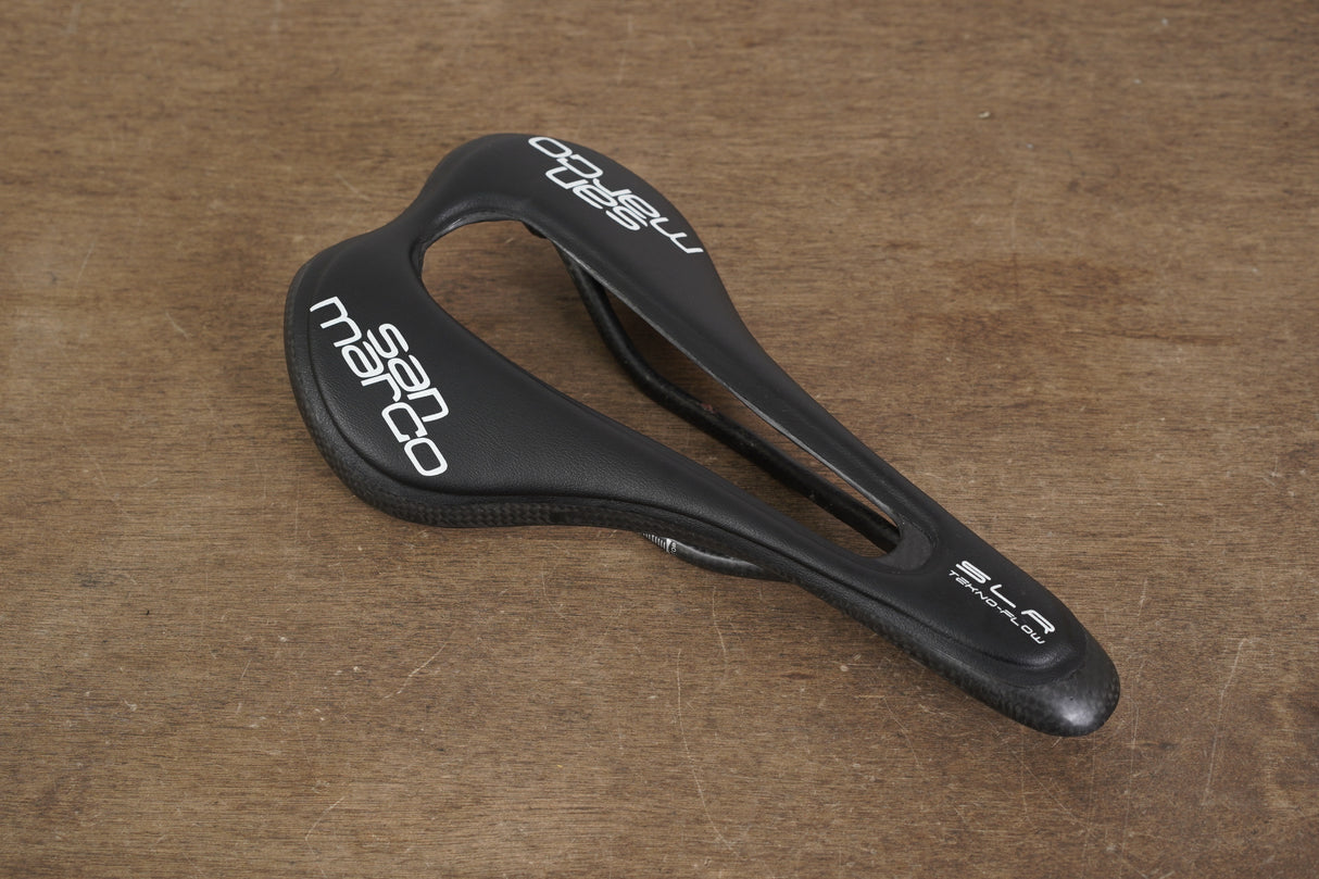 144mm Selle San Marco SLR Tekno-Flow Carbon Road Saddle 111g
