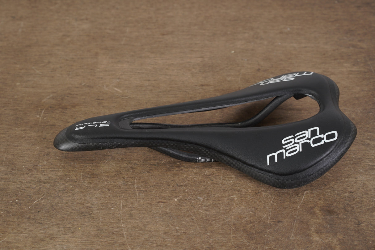 144mm Selle San Marco SLR Tekno-Flow Carbon Road Saddle 111g
