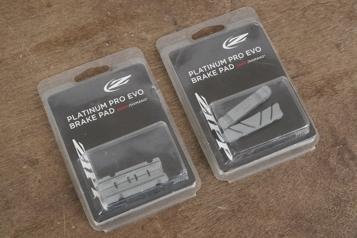 NEW (2 Pairs) Zipp Platinum Pro Evo Carbon Rim Brake Pads Shimano/SRAM