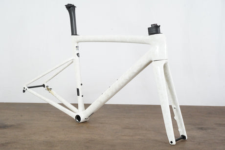 2023 52cm Specialized S-WORKS Tarmac SL8 Gloss White Dune Carbon Disc Frameset