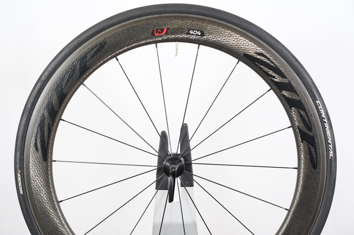 FRONT Zipp 404 Firecrest 77/177 Clincher Carbon Rim Brake Wheel