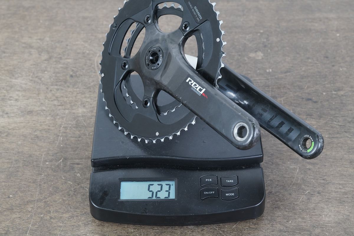 172.5mm 50/34T BB30 SRAM Red 22 Carbon Road Crankset 523g