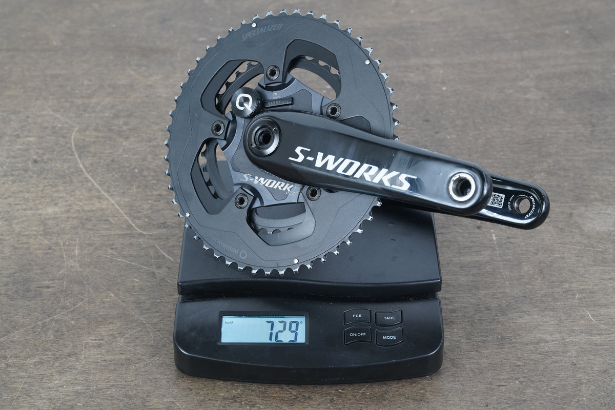 172.5mm 52/36T BB30 Specialized S-WORKS Quarq DZero Power Meter Crankset 729g