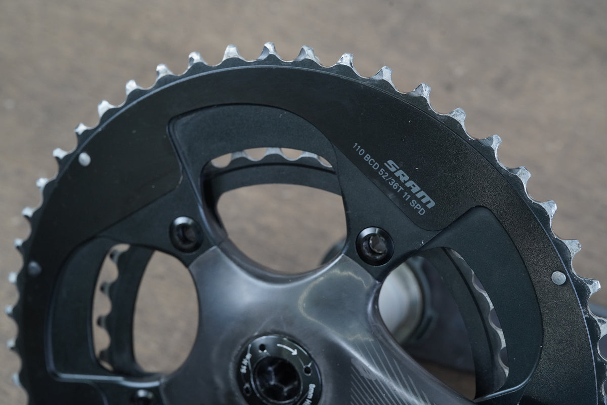172.5mm 52/36T BB30 SRAM Red 22 Carbon Road Crankset 546g