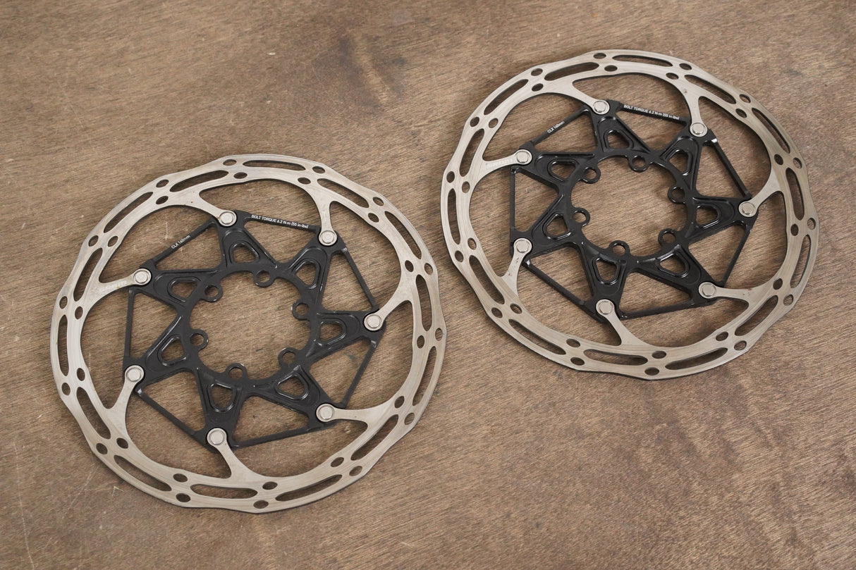 (2) 160mm SRAM CenterLine CLX 6 Bolt Disc Brake Rotors